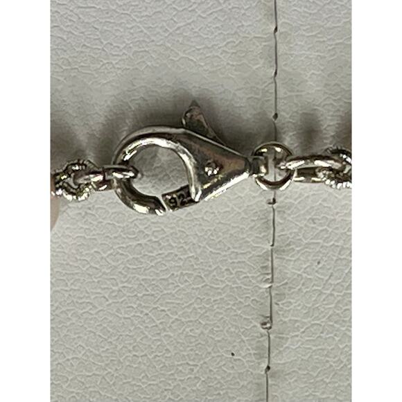 Vintage Soft Pink Pearl Hand Knotted Sterling Silver 925 Clasp  Necklace 6mm - Picture 7 of 9